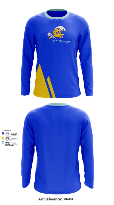 Tupelo Varsity Cheer 97281390 Long Sleeve Performance Shirt 51