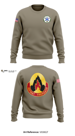 Crew Neck Sweatshirt, 38th RSG, Army, Teamtime, Team time, sublimation, custom sports apparel, team uniforms, spirit wear, spiritwear, sports uniforms, custom shirts, team store, custom team store, fundraiser sports, apparel fundraiser