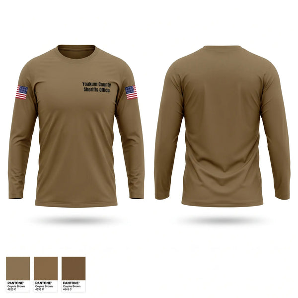 Long Sleeve Performance Shirt, Yoakum County Sheriff’s Office, Police, Teamtime, Team time, sublimation, custom sports apparel, team uniforms, spirit wear, spiritwear, sports uniforms, custom shirts, team store, custom team store, fundraiser sports, apparel fundraiser