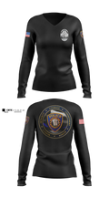 Georgetown Police Department Women's Long Sleeve V-neck Shirt - 100