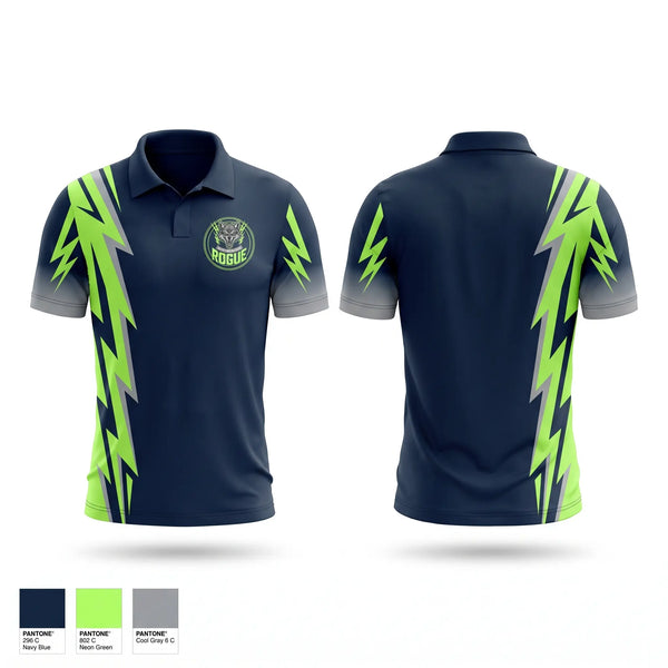 Short Sleeve Performance Polo, West Michigan Rogue, Men's Basketball, Teamtime, Team time, sublimation, custom sports apparel, team uniforms, spirit wear, spiritwear, sports uniforms, custom shirts, team store, custom team store, fundraiser sports, apparel fundraiser