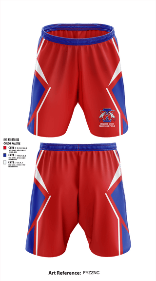 Athletic Shorts With Pockets, West High School Track & Field, Track & Field, Teamtime, Team time, sublimation, custom sports apparel, team uniforms, spirit wear, spiritwear, sports uniforms, custom shirts, team store, custom team store, fundraiser sports, apparel fundraiser