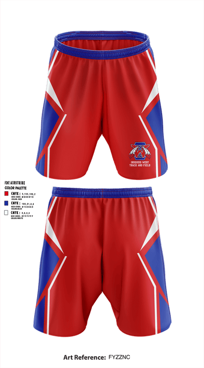 West High School Track & Field 22296758 Athletic Shorts With Pockets - 2