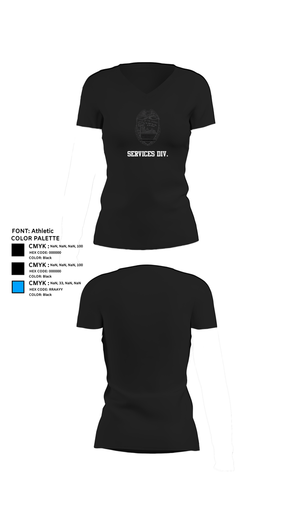 Womens Short Sleeve Vneck Shirt, SERVICES DIV., , Teamtime, Team time, sublimation, custom sports apparel, team uniforms, spirit wear, spiritwear, sports uniforms, custom shirts, team store, custom team store, fundraiser sports, apparel fundraiser