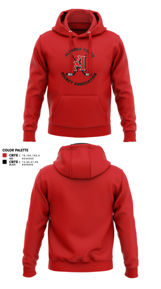 Hoodie, Altoona Youth Hockey Association, Ice Hockey, Teamtime, Team time, sublimation, custom sports apparel, team uniforms, spirit wear, spiritwear, sports uniforms, custom shirts, team store, custom team store, fundraiser sports, apparel fundraiser