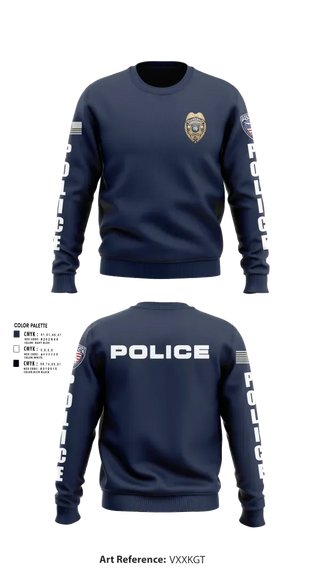Crew Neck Sweatshirt, Davenport Police Department, Police, Teamtime, Team time, sublimation, custom sports apparel, team uniforms, spirit wear, spiritwear, sports uniforms, custom shirts, team store, custom team store, fundraiser sports, apparel fundraiser