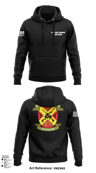 Hoodie, Weapons Training Battalion, Marines, Teamtime, Team time, sublimation, custom sports apparel, team uniforms, spirit wear, spiritwear, sports uniforms, custom shirts, team store, custom team store, fundraiser sports, apparel fundraiser