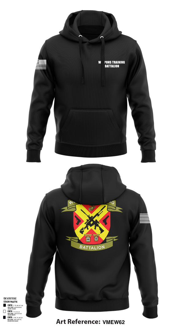 Hoodie, Weapons Training Battalion, Marines, Teamtime, Team time, sublimation, custom sports apparel, team uniforms, spirit wear, spiritwear, sports uniforms, custom shirts, team store, custom team store, fundraiser sports, apparel fundraiser