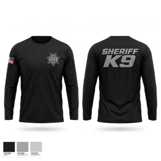 Long Sleeve Performance Shirt, Sheriff K9, Police, Teamtime, Team time, sublimation, custom sports apparel, team uniforms, spirit wear, spiritwear, sports uniforms, custom shirts, team store, custom team store, fundraiser sports, apparel fundraiser