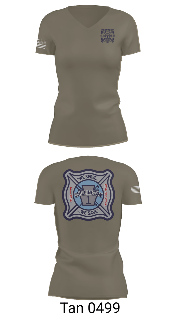 Womens Short Sleeve Vneck Shirt, SHILLINGTON FIRE DEPARTMENT, Fire Department, Teamtime, Team time, sublimation, custom sports apparel, team uniforms, spirit wear, spiritwear, sports uniforms, custom shirts, team store, custom team store, fundraiser sports, apparel fundraiser