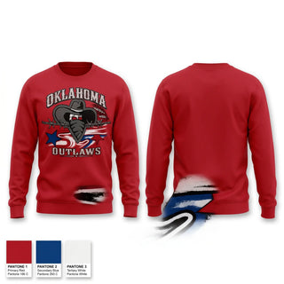 Crew Neck Sweatshirt, Outlaws, Baseball, Teamtime, Team time, sublimation, custom sports apparel, team uniforms, spirit wear, spiritwear, sports uniforms, custom shirts, team store, custom team store, fundraiser sports, apparel fundraiser