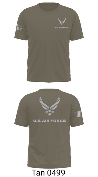 Short Sleeve Performance Shirt, USAF Volunteer, Air Force, Teamtime, Team time, sublimation, custom sports apparel, team uniforms, spirit wear, spiritwear, sports uniforms, custom shirts, team store, custom team store, fundraiser sports, apparel fundraiser