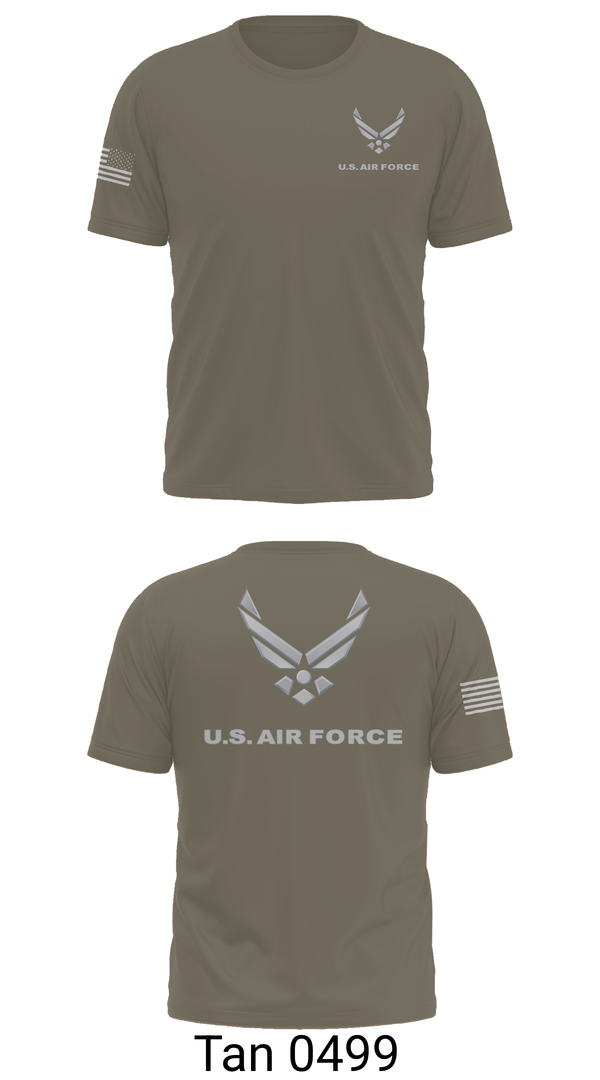 Short Sleeve Performance Shirt, USAF Volunteer, Air Force, Teamtime, Team time, sublimation, custom sports apparel, team uniforms, spirit wear, spiritwear, sports uniforms, custom shirts, team store, custom team store, fundraiser sports, apparel fundraiser