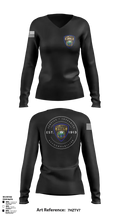 Branson Police Department  Women's Long Sleeve V-neck Shirt - 1
