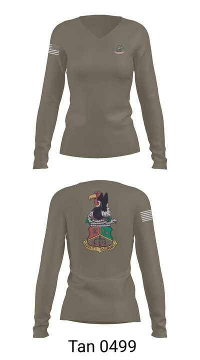 Vipers 19334315 Women's Long Sleeve V-neck Shirt - 77