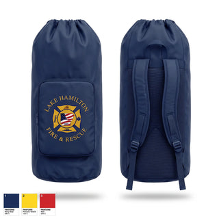 Gear Bag, Lake Hamilton Fire Rescue, Fire Department, Teamtime, Team time, sublimation, custom sports apparel, team uniforms, spirit wear, spiritwear, sports uniforms, custom shirts, team store, custom team store, fundraiser sports, apparel fundraiser