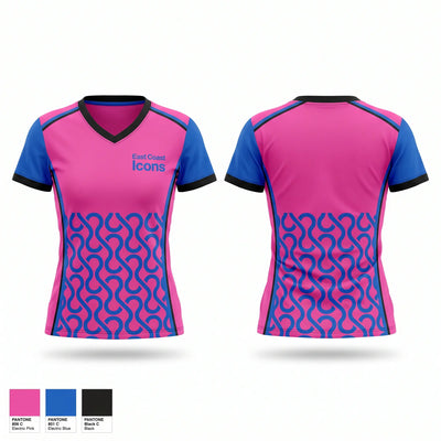 East Coast Icons Women's Short Sleeve V-neck Shirt - 1