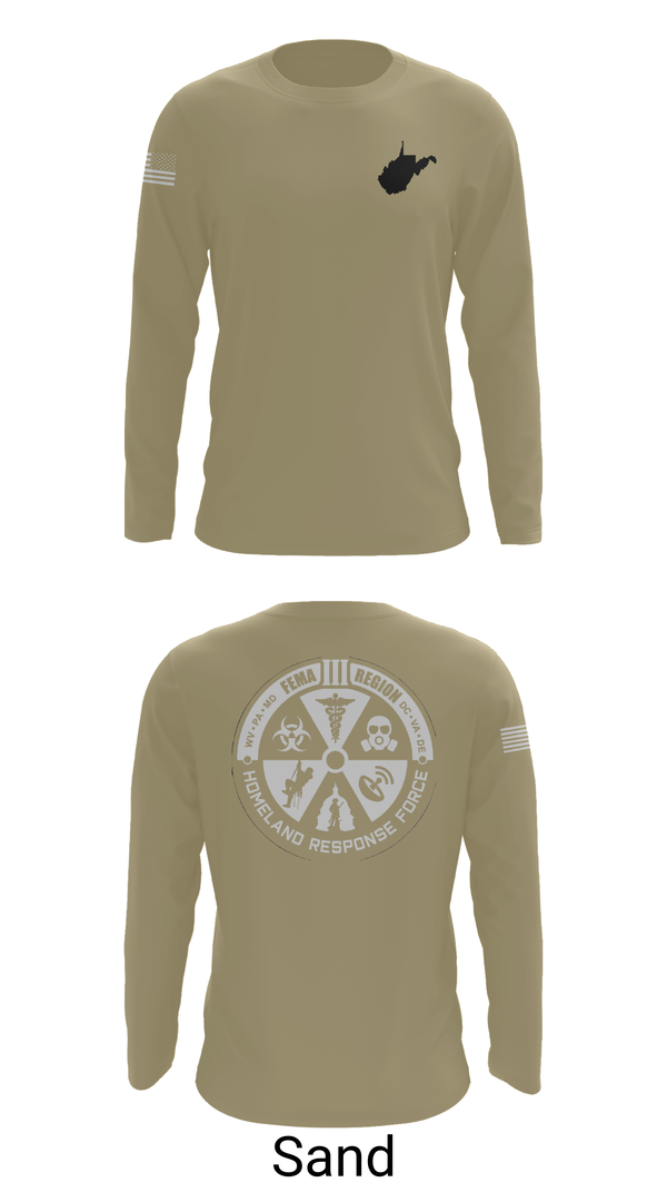 Long Sleeve Performance Shirt, Region 3 Homeland Response Force, , Teamtime, Team time, sublimation, custom sports apparel, team uniforms, spirit wear, spiritwear, sports uniforms, custom shirts, team store, custom team store, fundraiser sports, apparel fundraiser