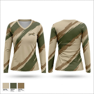 Womens Long Sleeve Vneck Shirt, Irish Hills Run Club, Cross Country, Teamtime, Team time, sublimation, custom sports apparel, team uniforms, spirit wear, spiritwear, sports uniforms, custom shirts, team store, custom team store, fundraiser sports, apparel fundraiser