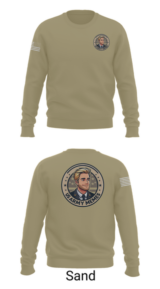 Crew Neck Sweatshirt, U.S Army memes, , Teamtime, Team time, sublimation, custom sports apparel, team uniforms, spirit wear, spiritwear, sports uniforms, custom shirts, team store, custom team store, fundraiser sports, apparel fundraiser