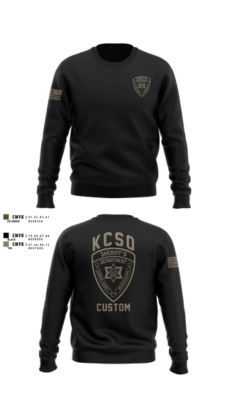 Crew Neck Sweatshirt, Kemper County Sheriff’s Office, Police, Teamtime, Team time, sublimation, custom sports apparel, team uniforms, spirit wear, spiritwear, sports uniforms, custom shirts, team store, custom team store, fundraiser sports, apparel fundraiser