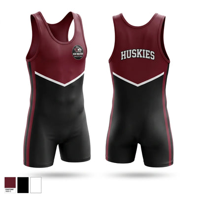New Holstein Huskies Wrestling Singlet - 1