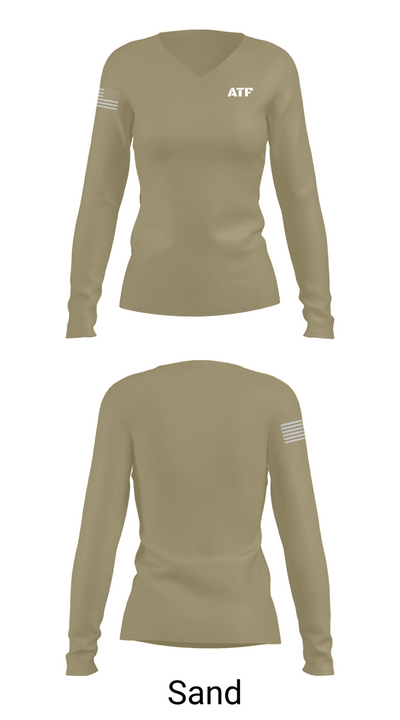 ATF Women's Long Sleeve V-neck Shirt - 92