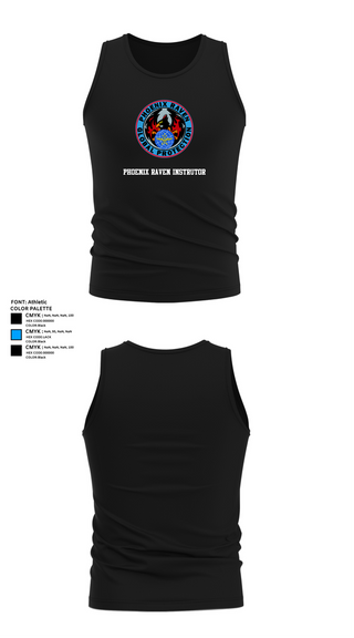 Tank Top, Phoenix Raven Instrutor, , Teamtime, Team time, sublimation, custom sports apparel, team uniforms, spirit wear, spiritwear, sports uniforms, custom shirts, team store, custom team store, fundraiser sports, apparel fundraiser