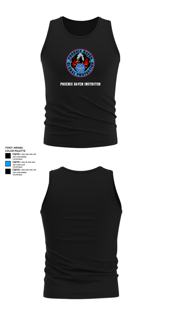 Tank Top, Phoenix Raven Instrutor, , Teamtime, Team time, sublimation, custom sports apparel, team uniforms, spirit wear, spiritwear, sports uniforms, custom shirts, team store, custom team store, fundraiser sports, apparel fundraiser