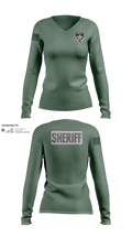 Sheriff Emergency Response Team 5060810 Women's Long Sleeve V-neck Shirt - 30