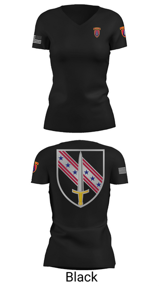 Womens Short Sleeve Vneck Shirt, 6/54th SFAB, National Guard, Teamtime, Team time, sublimation, custom sports apparel, team uniforms, spirit wear, spiritwear, sports uniforms, custom shirts, team store, custom team store, fundraiser sports, apparel fundraiser