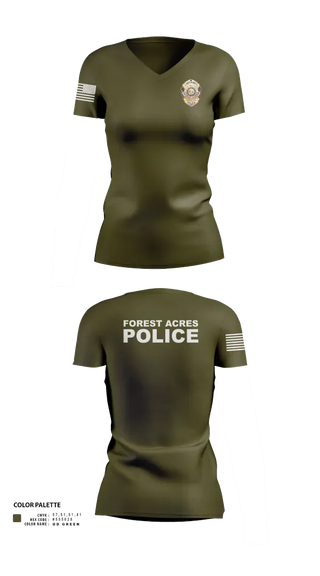Womens Short Sleeve Vneck Shirt, FOREST ACRES POLICE DEPARTMENT, Police, Teamtime, Team time, sublimation, custom sports apparel, team uniforms, spirit wear, spiritwear, sports uniforms, custom shirts, team store, custom team store, fundraiser sports, apparel fundraiser