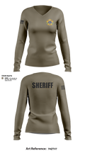 Bayfield County Sheriff Women's Long Sleeve V-neck Shirt - 1