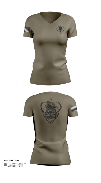 CJTF-HOA 54156011 Women's Short Sleeve V-neck Shirt - 23