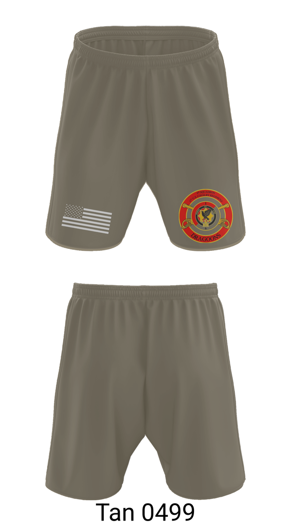 Athletic Shorts With Pockets, E Trp, 6-1 CAV, Army, Teamtime, Team time, sublimation, custom sports apparel, team uniforms, spirit wear, spiritwear, sports uniforms, custom shirts, team store, custom team store, fundraiser sports, apparel fundraiser