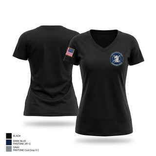 Womens Short Sleeve Vneck Shirt, Springfield CNT, Police, Teamtime, Team time, sublimation, custom sports apparel, team uniforms, spirit wear, spiritwear, sports uniforms, custom shirts, team store, custom team store, fundraiser sports, apparel fundraiser