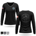 Markham Police K-9 Unit Women's Long Sleeve V-neck Shirt - 1