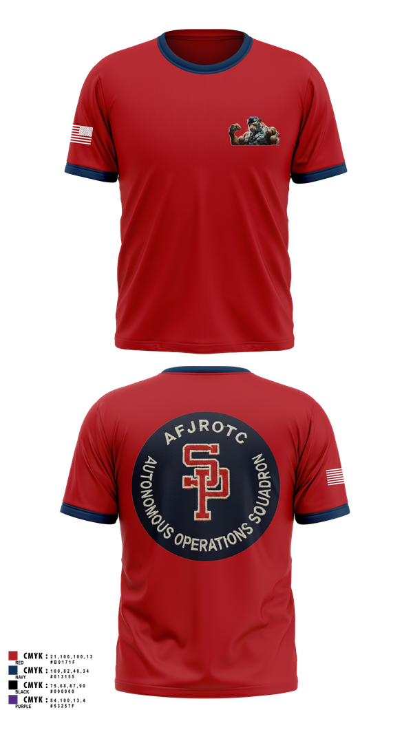 Short Sleeve Performance Shirt, AFJROTC MS-081 DRONE TEAM, , Teamtime, Team time, sublimation, custom sports apparel, team uniforms, spirit wear, spiritwear, sports uniforms, custom shirts, team store, custom team store, fundraiser sports, apparel fundraiser