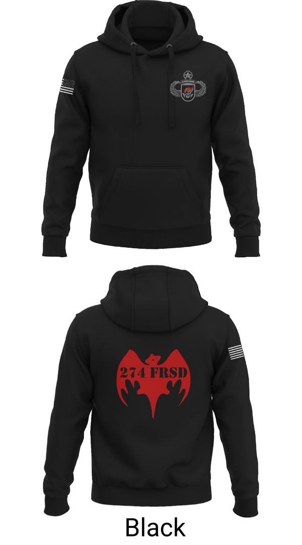 Hoodie, 274th FRSD (Airborne), Army, Teamtime, Team time, sublimation, custom sports apparel, team uniforms, spirit wear, spiritwear, sports uniforms, custom shirts, team store, custom team store, fundraiser sports, apparel fundraiser