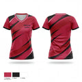 Maine Lynx 51631181 Women's Short Sleeve V-neck Shirt - 1