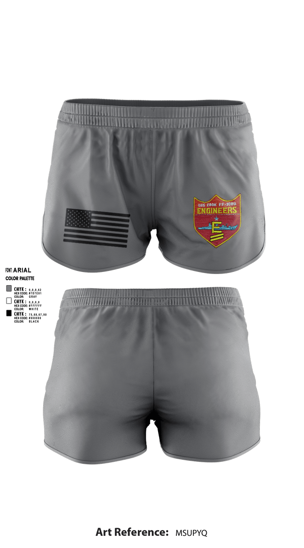 Ranger Panties, USS COOK FF-1083, Navy, Teamtime, Team time, sublimation, custom sports apparel, team uniforms, spirit wear, spiritwear, sports uniforms, custom shirts, team store, custom team store, fundraiser sports, apparel fundraiser
