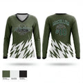 Reeths- puffer rockets 55322043 Women's Long Sleeve V-neck Shirt - 1