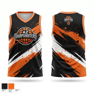 AZ SHARPSHOOTERS Mens Basketball Jersey - 1