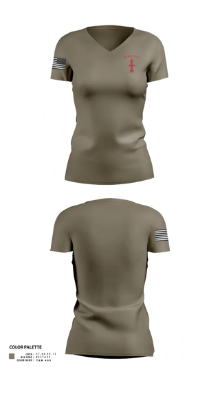 Womens Short Sleeve Vneck Shirt, bravo company, Army, Teamtime, Team time, sublimation, custom sports apparel, team uniforms, spirit wear, spiritwear, sports uniforms, custom shirts, team store, custom team store, fundraiser sports, apparel fundraiser