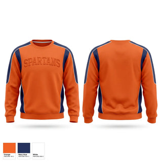 Crew Neck Sweatshirt, Spartans, Cross Country, Teamtime, Team time, sublimation, custom sports apparel, team uniforms, spirit wear, spiritwear, sports uniforms, custom shirts, team store, custom team store, fundraiser sports, apparel fundraiser