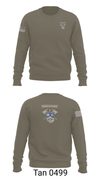 Crew Neck Sweatshirt, TOMAHAWKS 1-23 IN, Army, Teamtime, Team time, sublimation, custom sports apparel, team uniforms, spirit wear, spiritwear, sports uniforms, custom shirts, team store, custom team store, fundraiser sports, apparel fundraiser