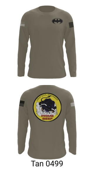 Long Sleeve Performance Shirt, 185th CES, Navy, Teamtime, Team time, sublimation, custom sports apparel, team uniforms, spirit wear, spiritwear, sports uniforms, custom shirts, team store, custom team store, fundraiser sports, apparel fundraiser