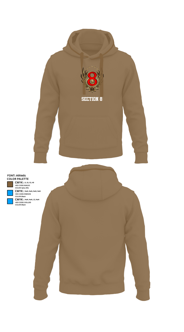 Hoodie, Section 8, , Teamtime, Team time, sublimation, custom sports apparel, team uniforms, spirit wear, spiritwear, sports uniforms, custom shirts, team store, custom team store, fundraiser sports, apparel fundraiser