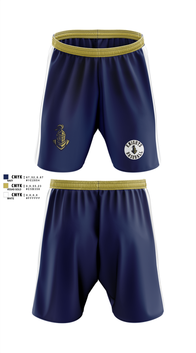 Haslet Knights Athletic Shorts With Pockets - 1