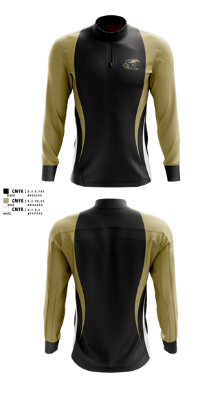 Quarter Zip Jacket, Staunton River Golden Eagles, Cheer, Teamtime, Team time, sublimation, custom sports apparel, team uniforms, spirit wear, spiritwear, sports uniforms, custom shirts, team store, custom team store, fundraiser sports, apparel fundraiser